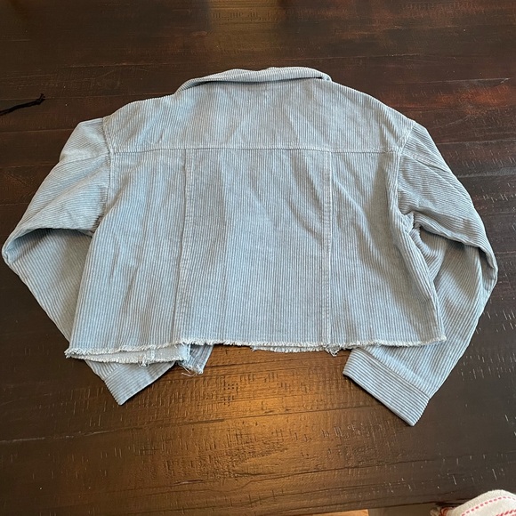 Princess Polly Blue Cropped Jacket - Picture 6 of 9